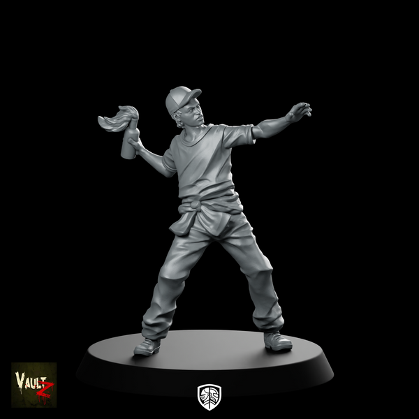 Ethan WPM Miniature Survivor Molotov Thrower Civilian