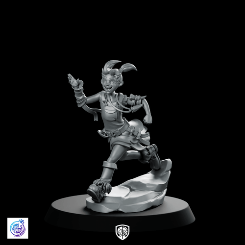 Evangeline Running Miniature Imp Girl Runner - CastNPlay - We Print Miniatures