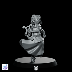 Faun Bard Miniature Satyr Bard Lyre - CastNPlay - We Print Miniatures