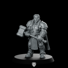 Female Dwarf Fighter With Miniature Braids