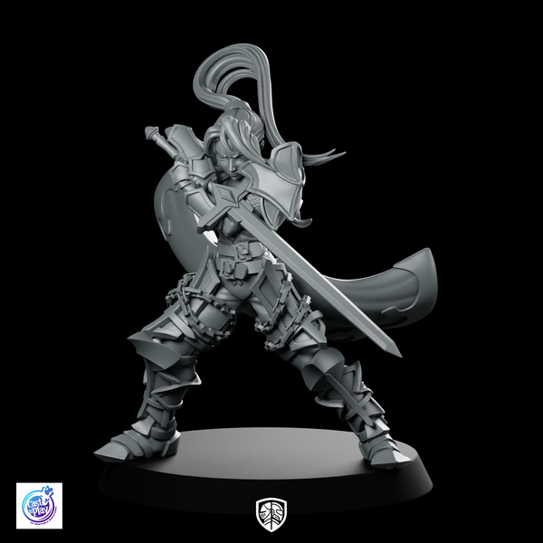 Fighter Poising Miniature Sword Maiden