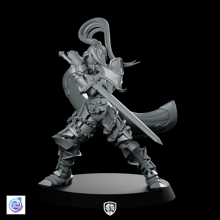 Fighter Poising Miniature Sword Maiden