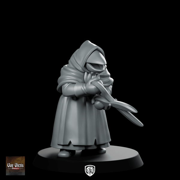 Folklore Creature (Schnabelperchten) Miniature Hooded Rogue Duelist - Vae Victis - We Print Miniatures