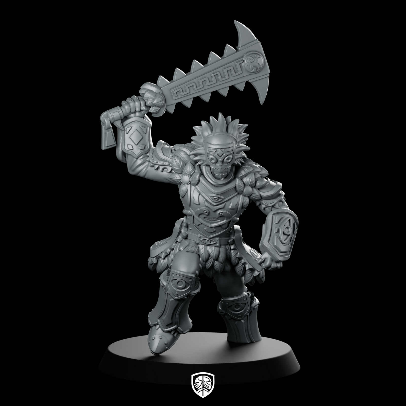 Forest Warrior Miniature Skeletal Warrior