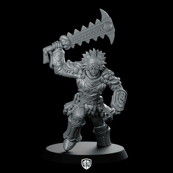 Forest Warrior Miniature Skeletal Warrior - RN Estudio - We Print Miniatures