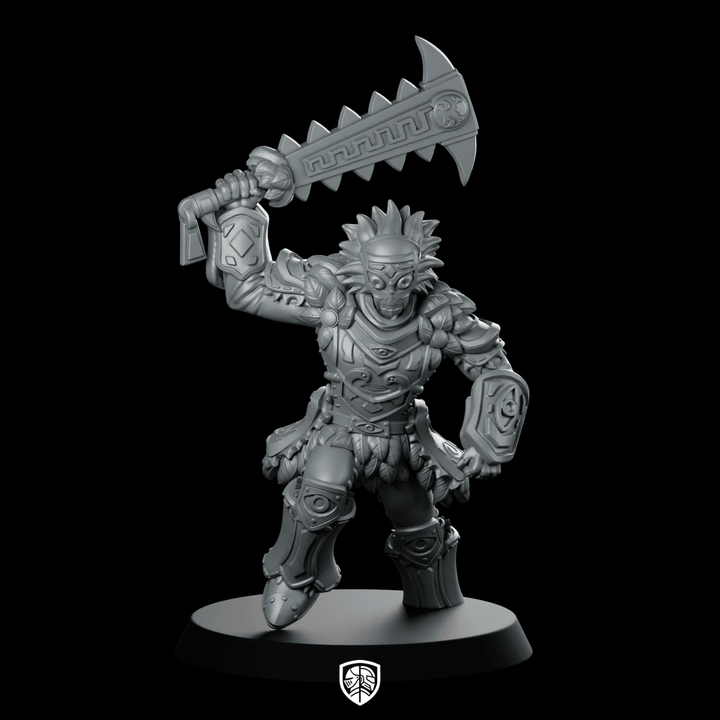 Forest Warrior Miniatura Guerrero Esqueleto