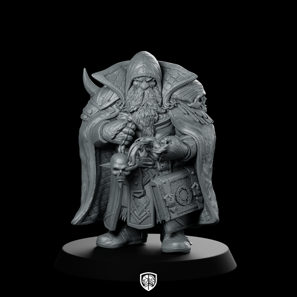 Fosan Merryforged Miniature Hooded Dwarf Mage