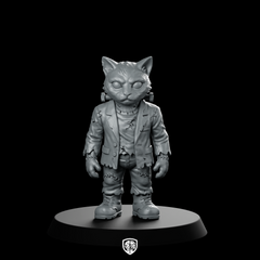 Frankie Fixed Frankenstein Cat Monster Miniature Resin