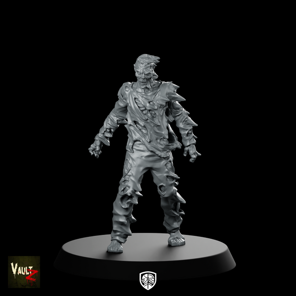Frozen Zombie1 WPM Miniature Undead Zombie Shambling