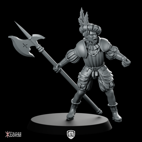 Glitzburg Halb Miniature Halberdier Noble Guard