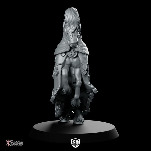 Green Horse 2 Repaired Miniature Cloaked Beast