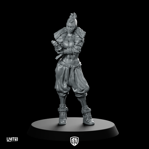 Gun Desire Assembled Miniature Arcane Punk Female