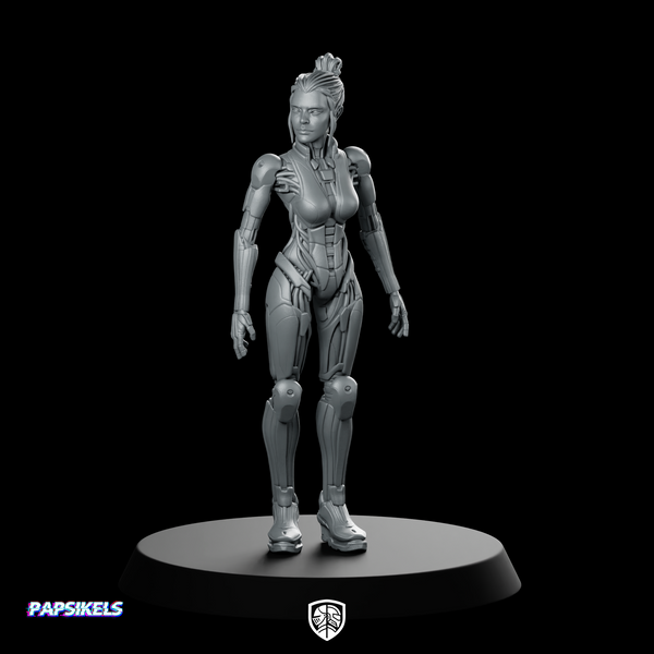 Gynoid Fembot Miniature Female Cyborg Android Operative