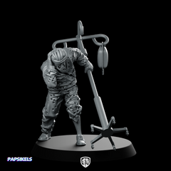 Hospital Zombie 4 Resin Miniature Infected Plague