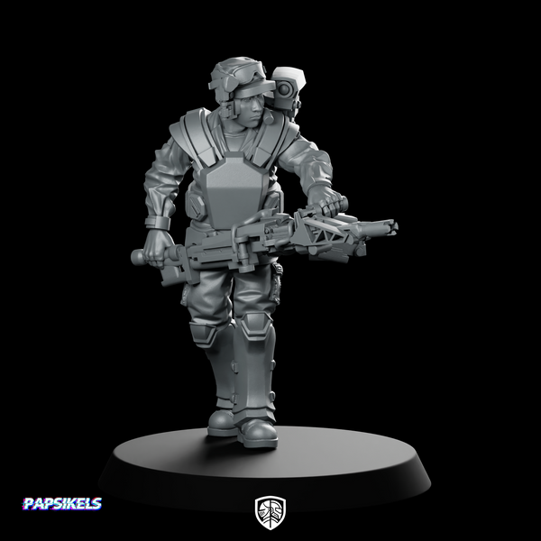 Human Colonial Marine Gunner Pvt Robert Miniature