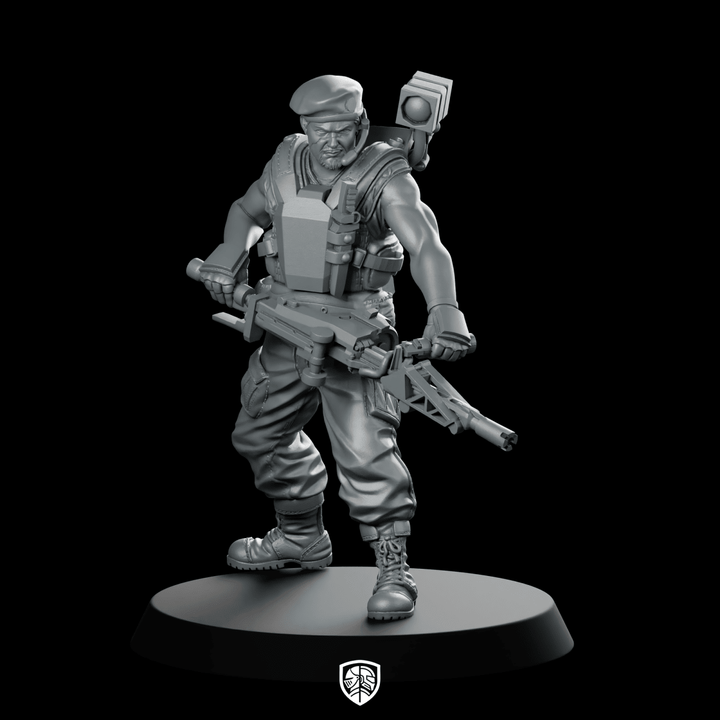 Human Colonial Marine Pfc Draydon Commando Gunner