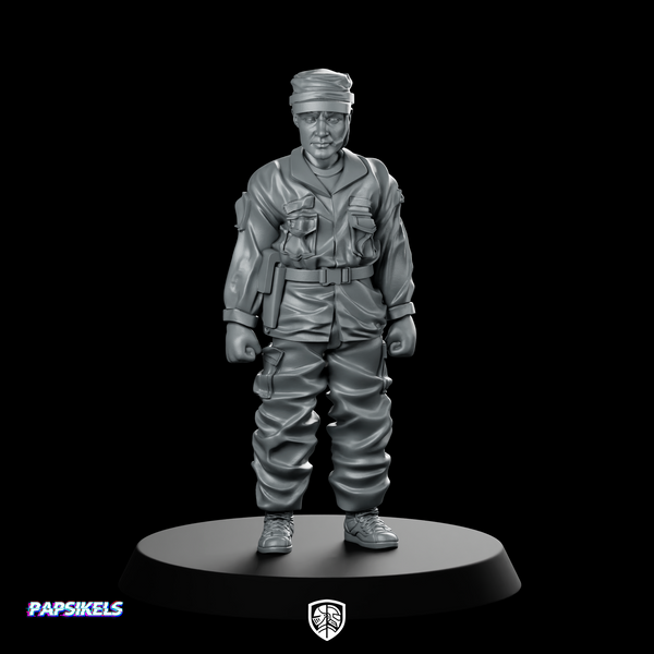 Human Colonial Marine Squadron Commander Miniature Officer
