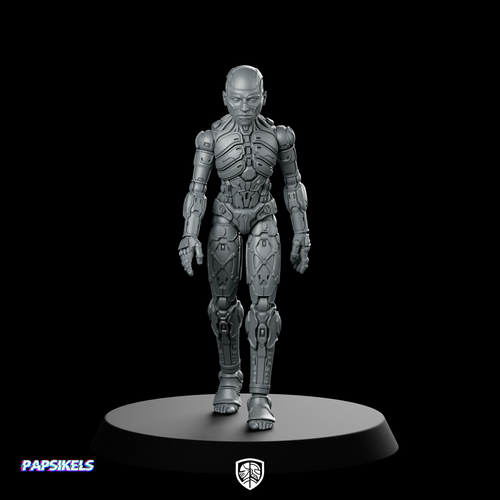 Humanoid Bot Walker 1 WPM Miniature Papsikels