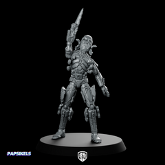 Humanoid Bot Walker Overdrive 3 Sci fi