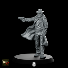 Jeffrey Miniature Trenchcoat Detective Gunman Survivor