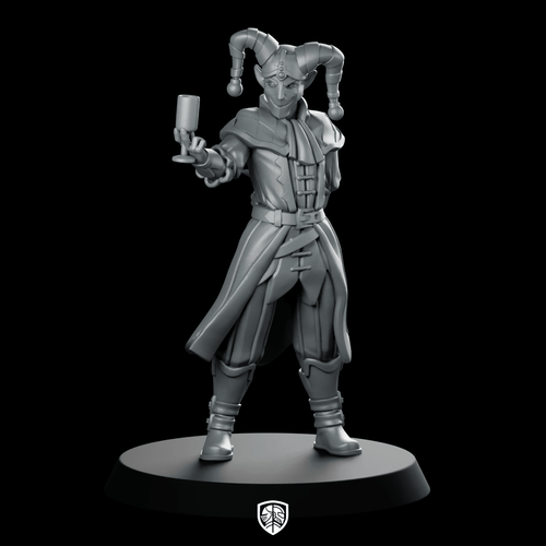 Jester01 Miniature Jester Bard - Galaad - We Print Miniatures