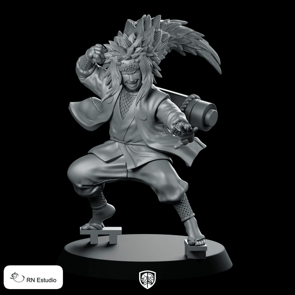 Jiraiya Miniature Sage Toad Hermit - RN Estudio - We Print Miniatures