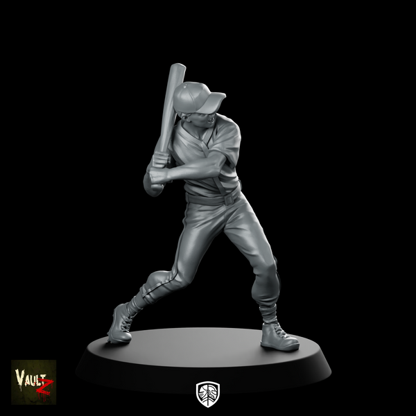 Joe Baseball Miniature Baseball Survivor Bat Wielding