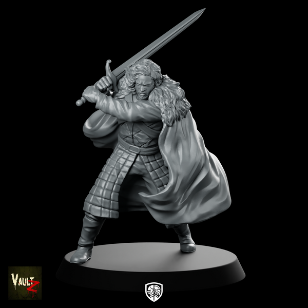 Jorlan Frost WPM Miniature Fur Cloaked Swordsman