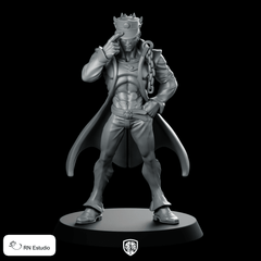 Jotaro Product Render Miniature Chaincloak Captain - RN Estudio - We Print Miniatures