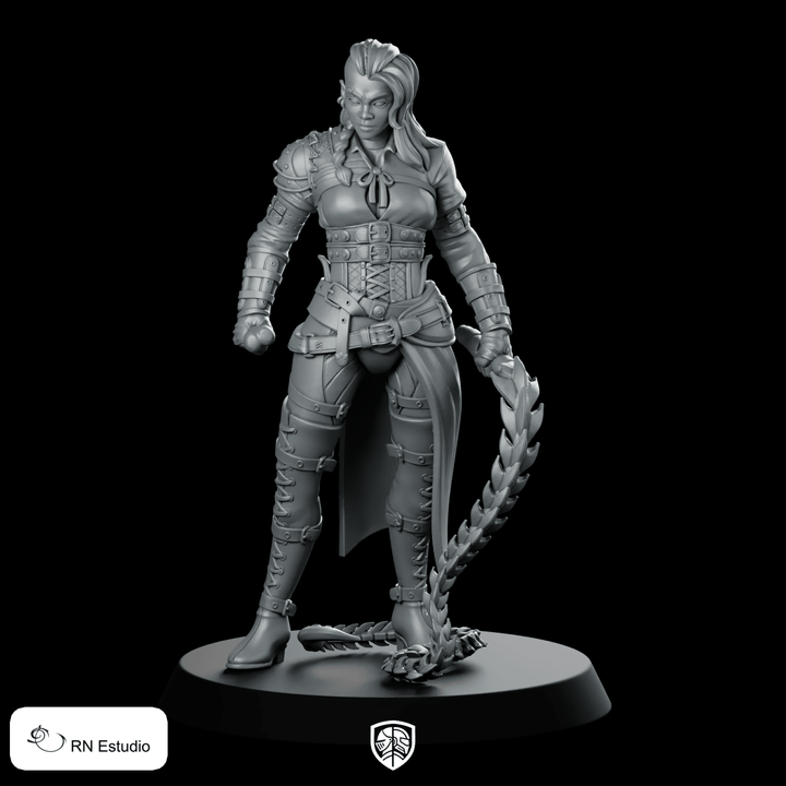 Kaela Steelshadow Miniatura Cacciatrice Thornblade