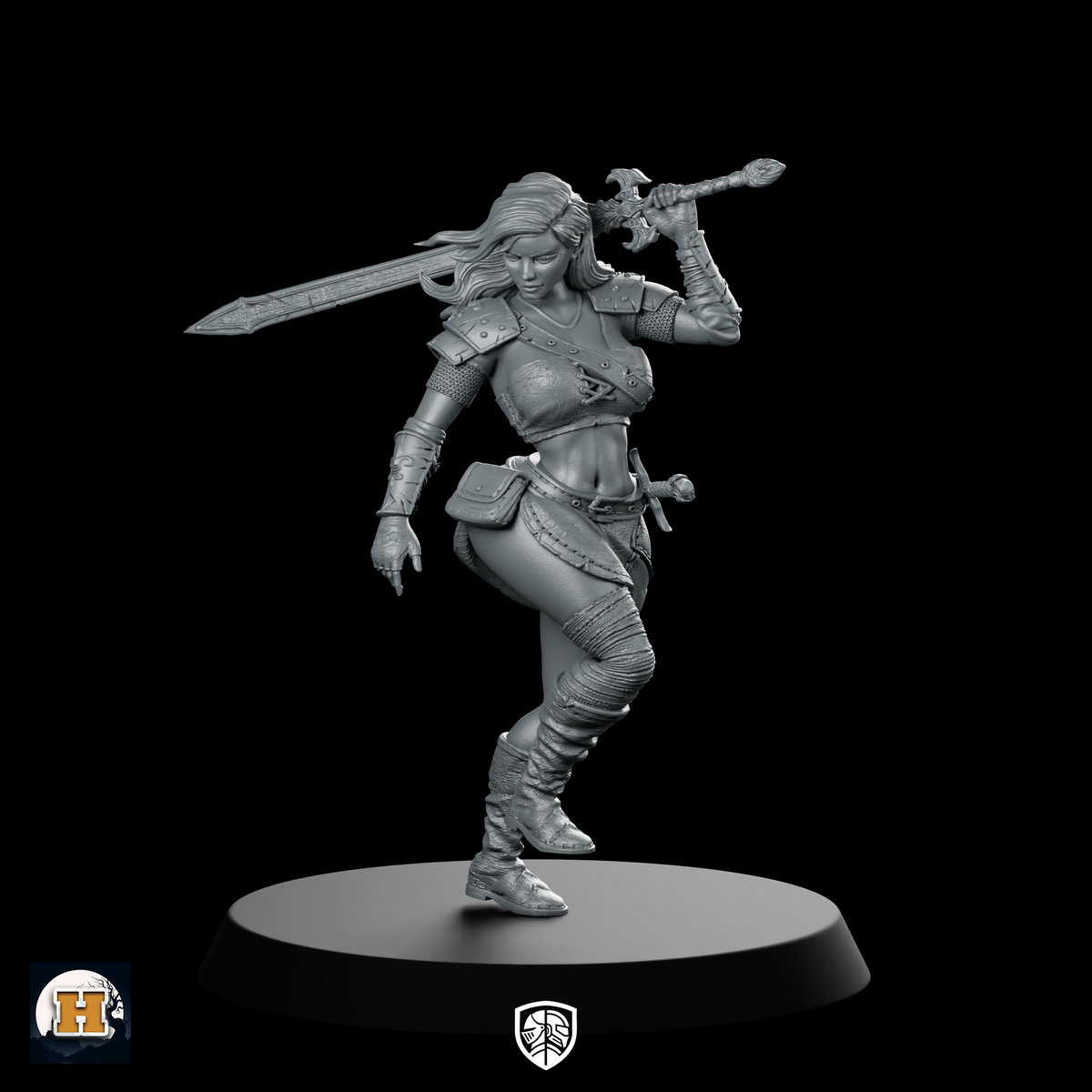 Kaelara Iceblade 32 Miniature Female Elf Warrior