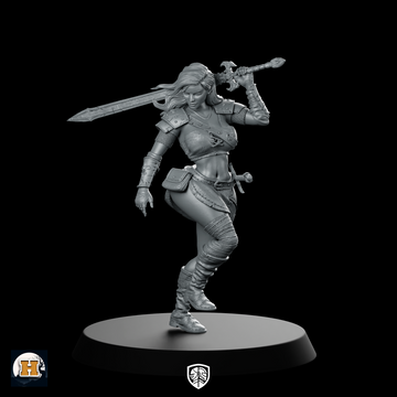 Kaelara Iceblade 32 Miniatuur Vrouwelijke Elfenkrijger