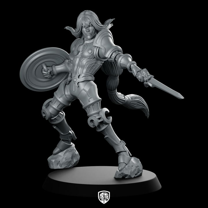 Kamlanaut Miniature Shieldmaiden Duelist