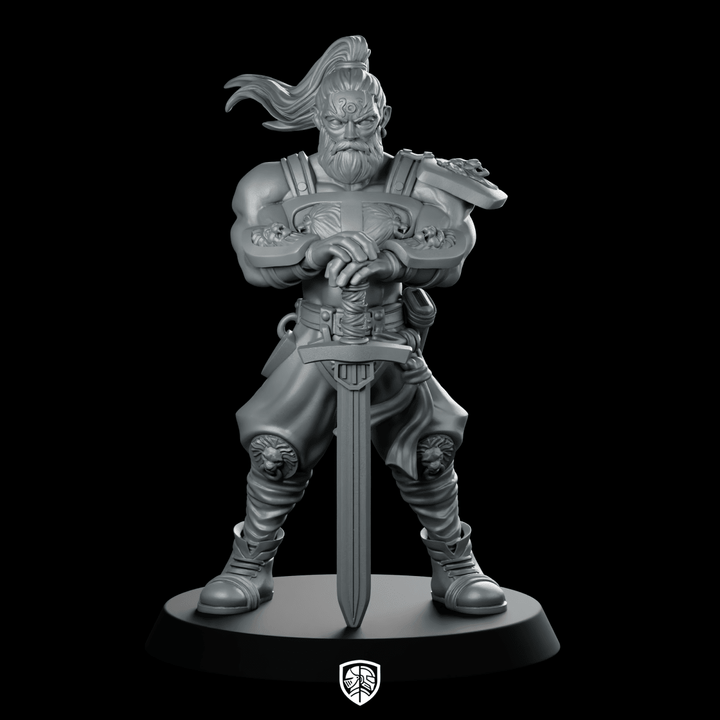 Kensai (Blademaster) Miniature Barbarian Warrior