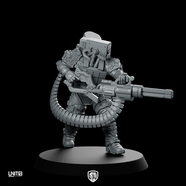 Kensei 5V1 Miniature Armoured Soldier Heavy Gunner