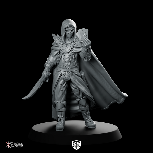 Killer Hood 2 Miniature Masked Gambler Rogue