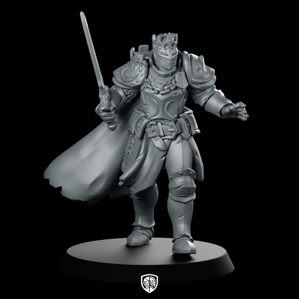 King Armor02 Miniature Crowned Knight Paladin