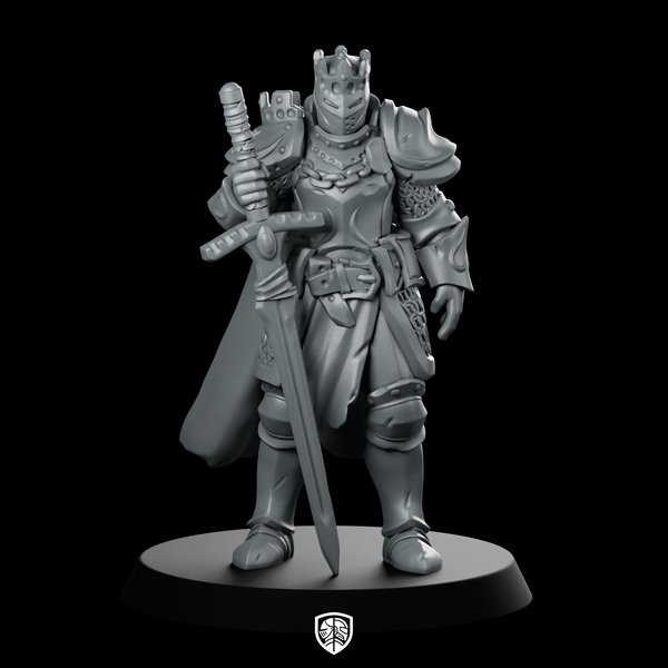 King Armor03 Miniature Crowned Knight Sword