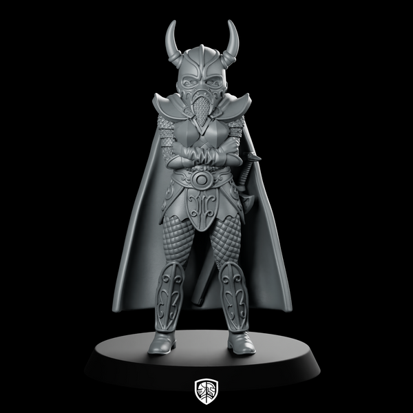 Kitiara Miniature Horned Valkyrie Warrior