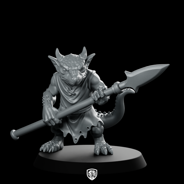 Kobold With Spear Miniature Warrior Reptile Skirmisher