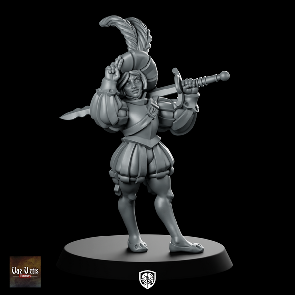 Landsknecht Girl Miniature Duellist Noble