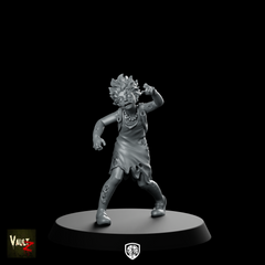 Lila Miniature Zombie Child Undead Shambling Figure