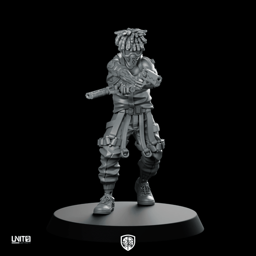 Luissavane Miniature Masked Gunfighter - UNIT9 - We Print Miniatures