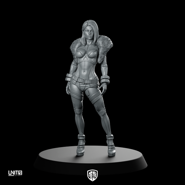 Luna Vega 01 Miniature Fur Collar Huntress