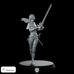 Maelle Product Render Miniature Duelist Swordfighter - RN Estudio - We Print Miniatures