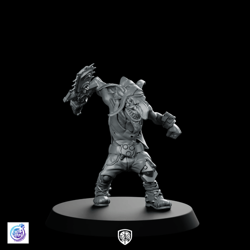 Maniac Pose G Single Blade Miniature Goblin - CastNPlay - We Print Miniatures