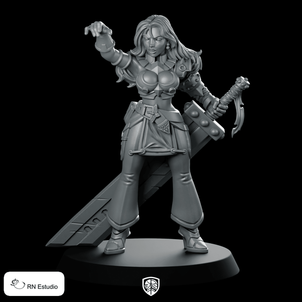 Margie Miniature Warrior Sorceress - RN Estudio - We Print Miniatures
