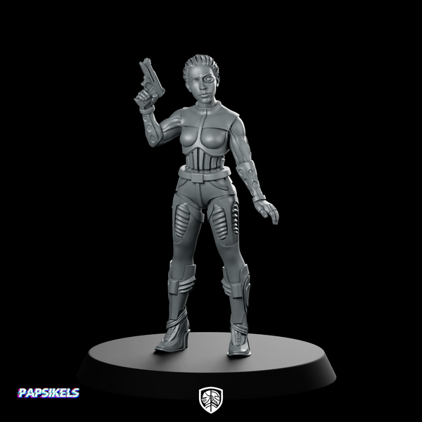 Mechanically Augmented Agent Cybernetic Female Agent Operative