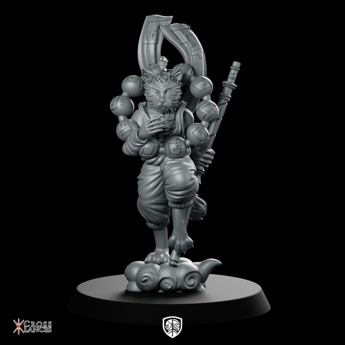 Monk Cat Miniature Catfolk Monk