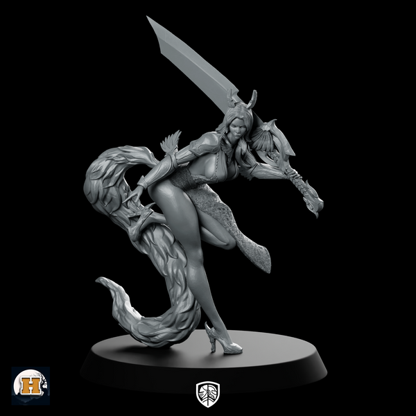 Moriel Ashfeather Miniature Winged Huntress Blade